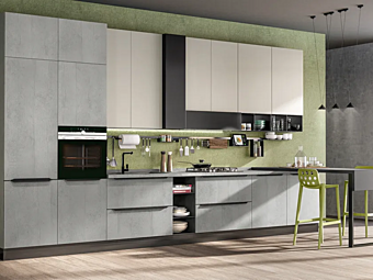 Кухня из ламинированного МДФ с задней панелью LUBE CUCINE  Plus фабрика LUBE CUCINE из Италии