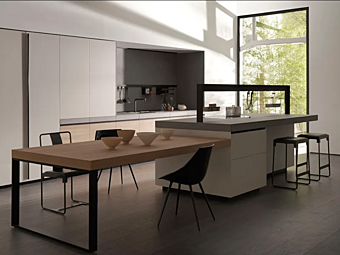 Кухня из ели с ящиком из технической керамики VALCUCINE Genius Loci Tactile Elm Кухня из ели с ящиком из технической керамики VALCUCINE Genius Loci Tactile Elm фабрика VALCUCINE из Италии