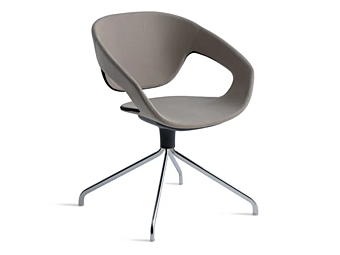 Кресло с обитой спинкой и вращающимся основанием Casamania & Horm VAD Girevole фабрика Casamania & HORM из Италии