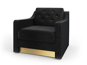 Кресло с обитой спинкой из ткани Виктор MARIONI I0213 фабрика MARIONI из Италии