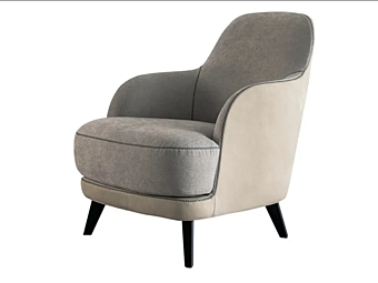 Кресло с подлокотниками из ткани с съемным чехлом CASAMILANO LIZ фабрика CASAMILANO из Италии