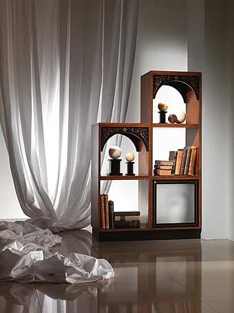 Секционный книжный шкаф из дерева CARPANELLI Dandy DV01 фабрика CARPANELLI из Италии