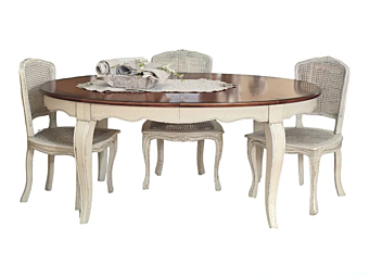 Раскладной стол из массива дерева Interiors Italia PR421 фабрика Interiors Italia из Италии