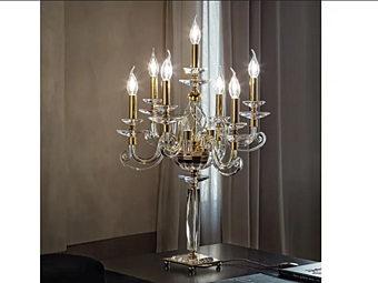 Кристальная настольная лампа Alicante F6 1L Euroluce Lampadari фабрика EUROLUCE LAMPADARi из Италии
