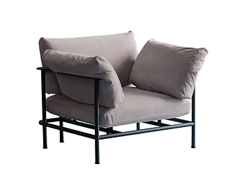 Кресло с подлокотниками из кожи POTOCCO Elodie 908/PL фабрика POTOCCO из Италии