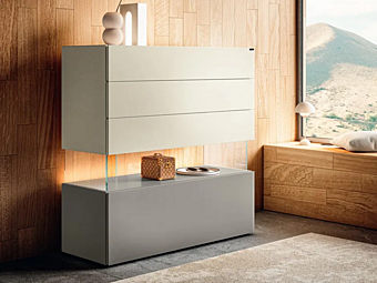 Стеклянный комод AIR 0684B LAGO 0684B фабрика LAGO из Италии