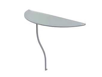 Стеклянный консольный стол на одной ножке Cappellini One Legged Стеклянный консольный стол на одной ножке Cappellini One Legged фабрика Cappellini из Италии