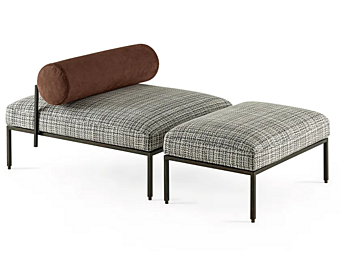 Обитая скамья из ткани Gallotti&Radice OLY Обитая скамья из ткани Gallotti&Radice OLY фабрика Gallotti & Radice из Италии