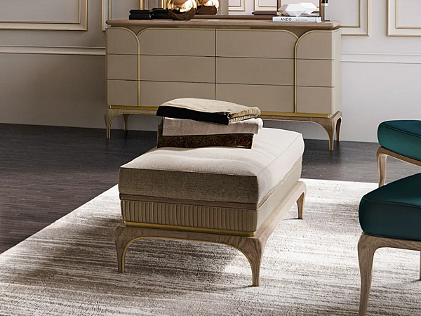Обитая кожаная скамья AR INTERIORS Alexander A35 фабрика AR Interiors из Италии. Фото №2