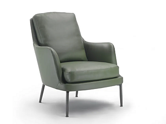 Кресло с подлокотниками из кожи FLEXFORM Marley фабрика FLEXFORM из Италии