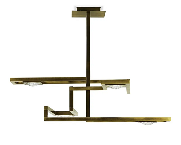 Подвесная лампа из латуни с LED подсветкой MARIONI CECILE 02803G фабрика MARIONI из Италии. Фото №2