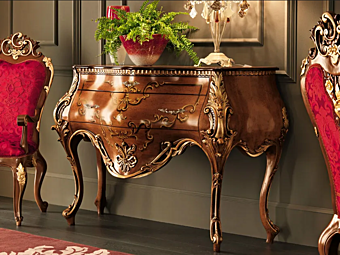 Консольный стол из массива дерева с ящиками MODENESE GASTONE 11607 Консольный стол из массива дерева с ящиками MODENESE GASTONE 11607 фабрика MODENESE GASTONE из Италии