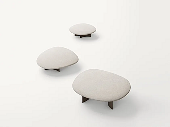 Низкий садовый боковой столик из алюминия PAOLA LENTI Isole B108A фабрика PAOLA LENTI из Италии