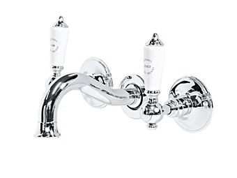 Смеситель для умывальника с тремя отверстиями настенного крепления Gentry Home Berkeley фабрика Gentry Home из Италии