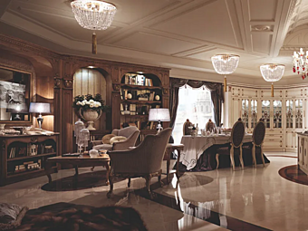 Настенная система хранения из ореха с камином Firenze Martini Interiors Настенная система хранения из ореха с камином Firenze Martini Interiors фабрика MARTINI INTERIORS из Италии