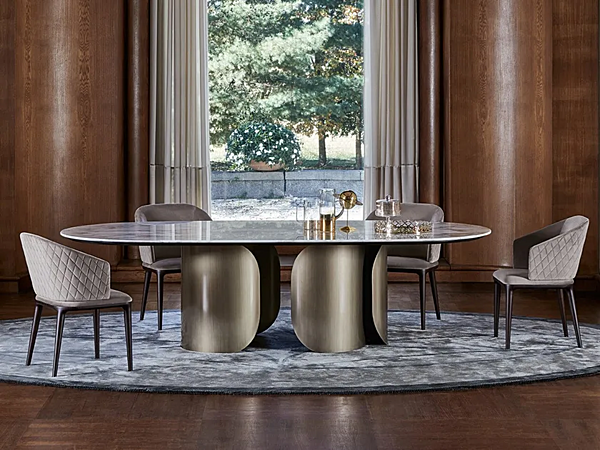 Кресло с обивкой из ткани и мягкой спинкой OPERA CONTEMPORARY Louise 47035 фабрика OPERA CONTEMPORARY из Италии. Фото №2