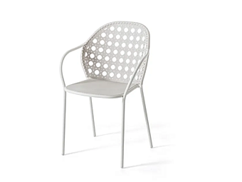 Кресло с подлокотниками из нержавеющей стали Gervasoni  Brise 24 фабрика Gervasoni из Италии