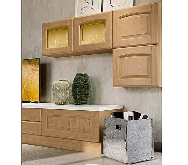 Стенка для хранения из массива дерева LUBE CUCINE Veronica LV 10 фабрика LUBE CUCINE из Италии. Фото №2