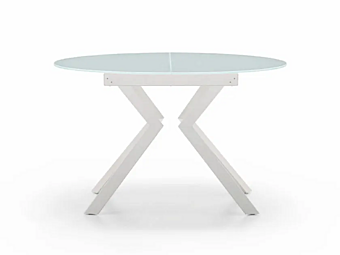 Расширяемый круглый стеклянный стол SEDIT Zoe round ZORFR1 фабрика SEDIT из Италии