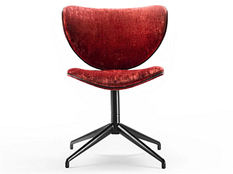 Кресло с мягкой спинкой из ткани Black Tie Kalida Swivel KAL21SW фабрика Black Tie из Италии