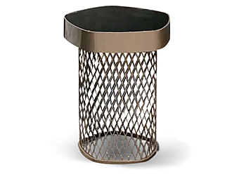 Зеркальный кофейный столик из стекла Asparagus II CORTEZARI 133-S фабрика CORTE ZARI из Италии