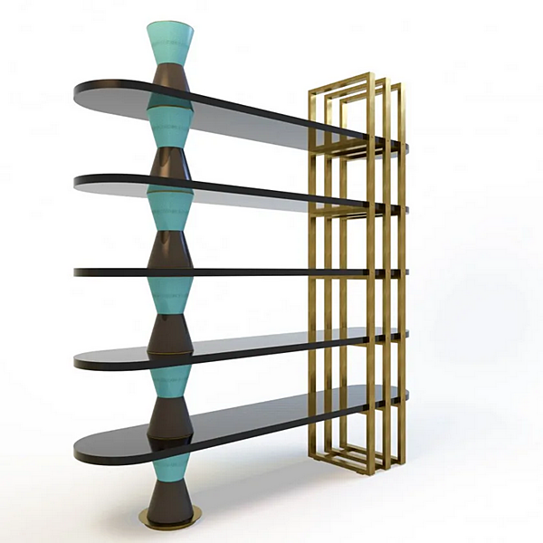 Буккейс из дерева с открытыми полками MARIONI Palm Bookcase 02961 фабрика MARIONI из Италии. Фото №2