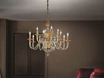 Люстра из стекла и металла Donatello Alicante L8 4 Euroluce Lampadari Люстра из стекла и металла Donatello Alicante L8 4 Euroluce Lampadari фабрика EUROLUCE LAMPADARi из Италии