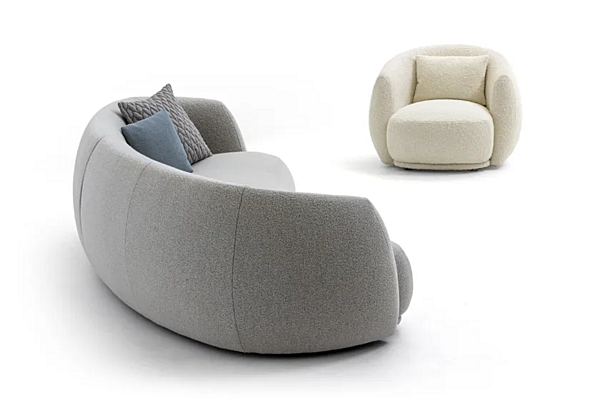 Кресло с обивкой из ткани и подлокотниками MOROSO Pacific 001 фабрика Moroso из Италии. Фото №4