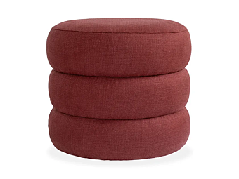 Круглый пуф из льна с обивкой DOM Edizioni MACARON Круглый пуф из льна с обивкой DOM Edizioni MACARON фабрика DOM Edizioni из Италии