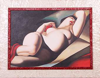 Картина итальянского художника холст, масло копия ТАМАРА ДЕ ЛЕМПИЦКА art. 43-c Прекрасная Рафаэлла
