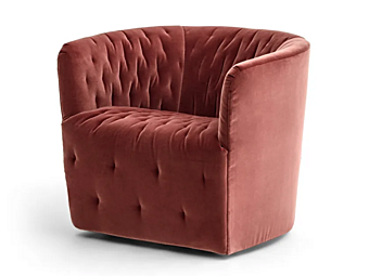 Кресло с подлокотниками из полиуретана с съемным чехлом SABA Amelie 2122 фабрика SABA из Италии