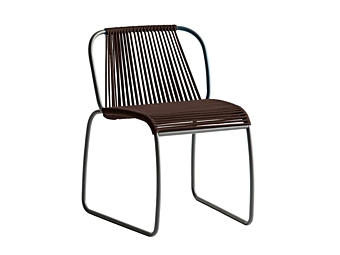 Складной стул для сада из морского каната Potocco Tibes 945 фабрика POTOCCO из Италии