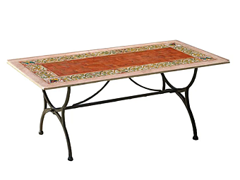 Травертиновый садовый стол Sorrento L_Antica Deruta SR/01 Травертиновый садовый стол Sorrento L_Antica Deruta SR/01 фабрика L'Antica Deruta из Италии