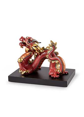 Скульптура LLADRO Dragon Sculpture. Red. Limited Edition фабрика LLADRO из Италии